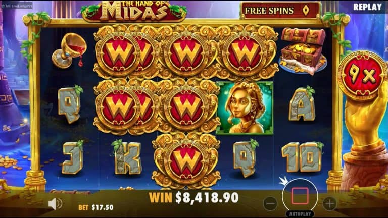 Emas Harta Berjatuhan di Gulungan The Hand of Midas 2025