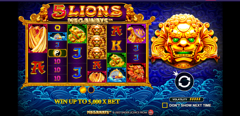 Keberuntungan Asia Dalam Setiap Putaran di 5 Lions Megaways
